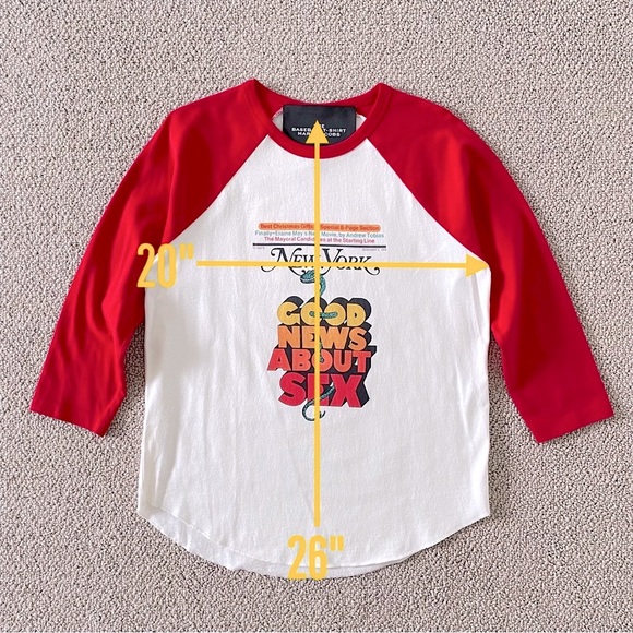 MARC JACOBS New York Magazine Edition “The Baseball T-Shirt” Raglan L/S Tee, S - Picture 4 of 16
